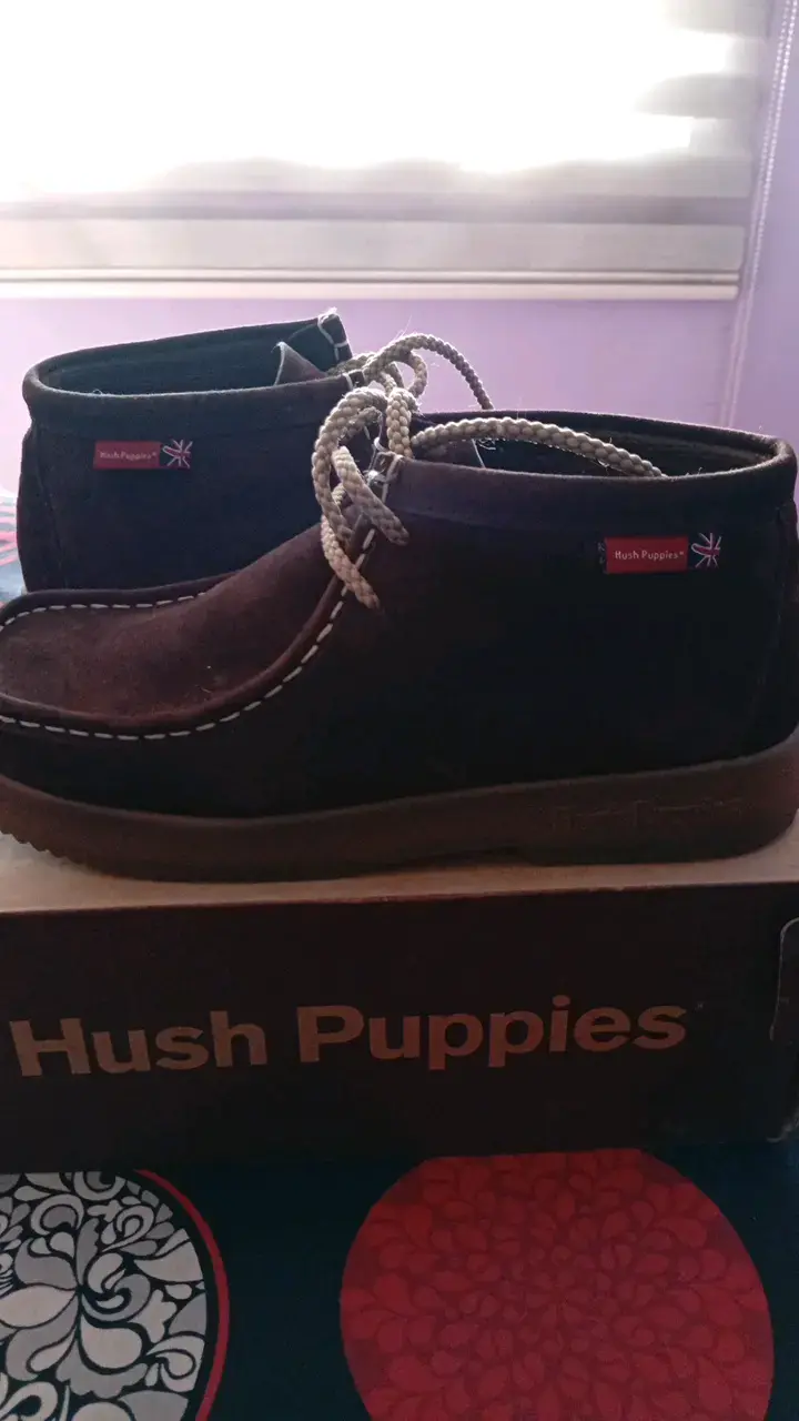 Botines de cuero Hush Puppies marrones