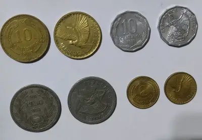 Colección de monedas antiguas variadas de Chile - miniatura 5