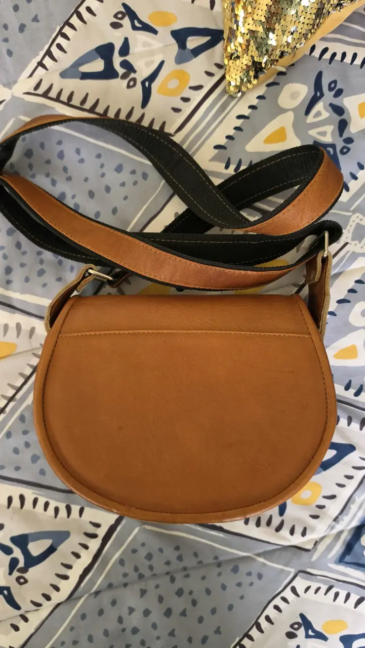 Cartera de cuero y pelo estilo boho - 2