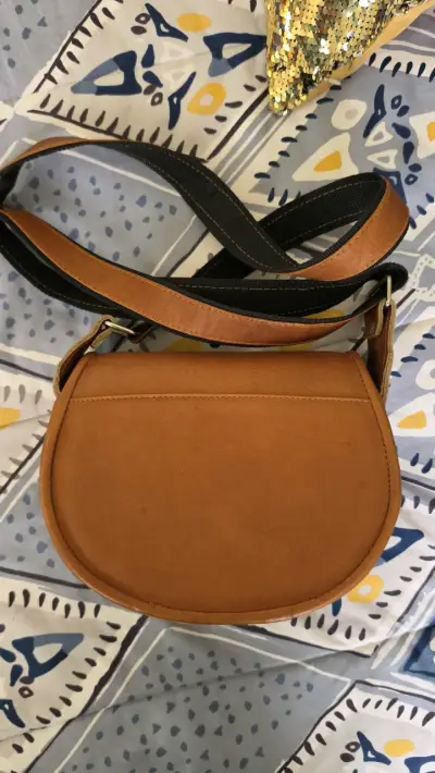 Cartera de cuero y pelo estilo boho - miniatura 2