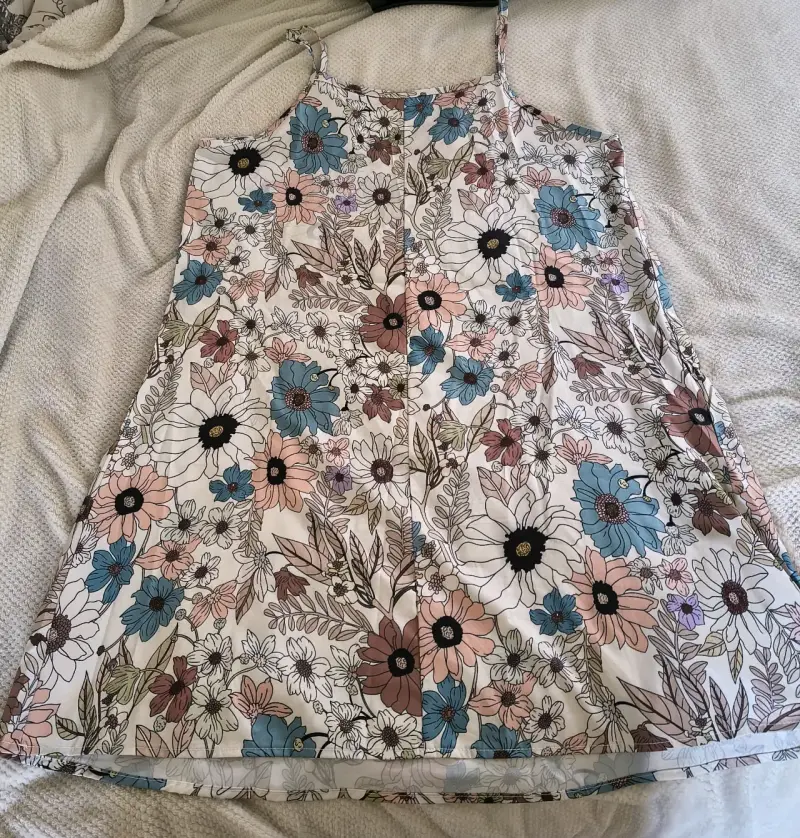 Vestido floral sin mangas para mujer - 1