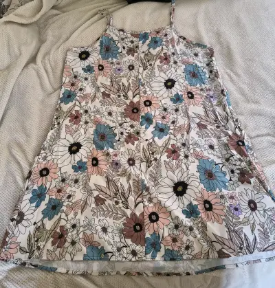 Vestido floral sin mangas para mujer - miniatura 1