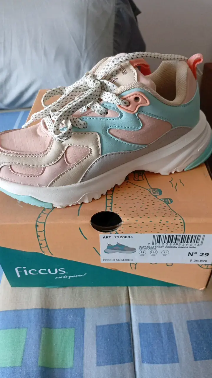 Zapatillas deportivas para niña Ficcus coloridas