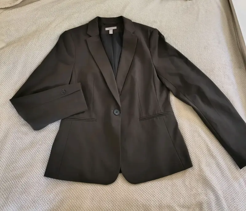 Blazer verde-negro elegante para mujer - 1