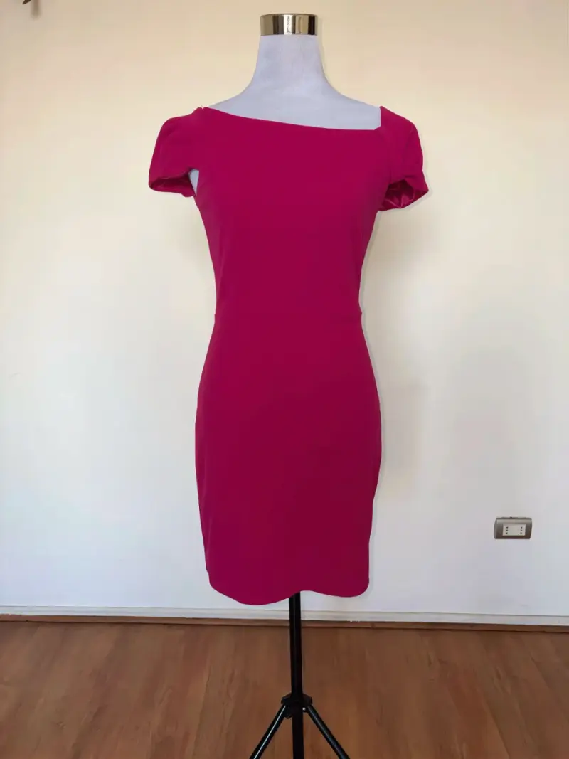 Vestido fucsia ajustado MNG colección - 2
