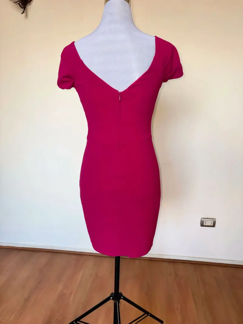 Vestido fucsia ajustado MNG colección - 3