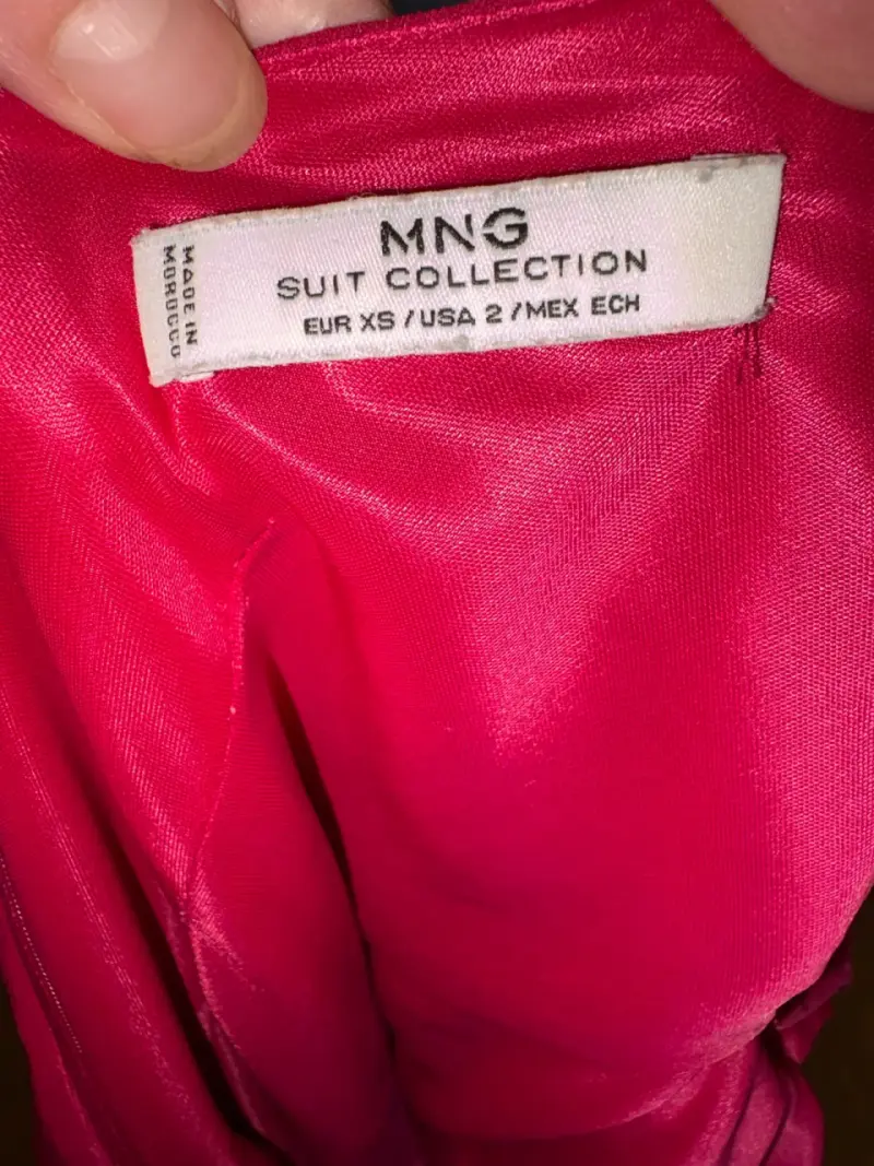 Vestido fucsia ajustado MNG colección - 4