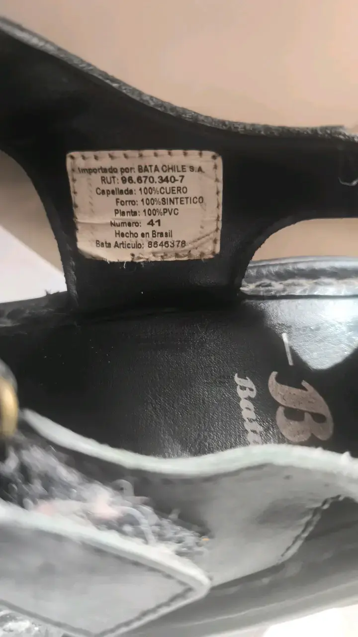 Sandalias de cuero negro para hombre Bata - 2