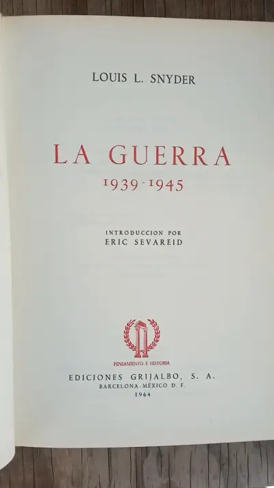 Libro La Guerra 1939-1945 de Louis L. Snyder - miniatura 1