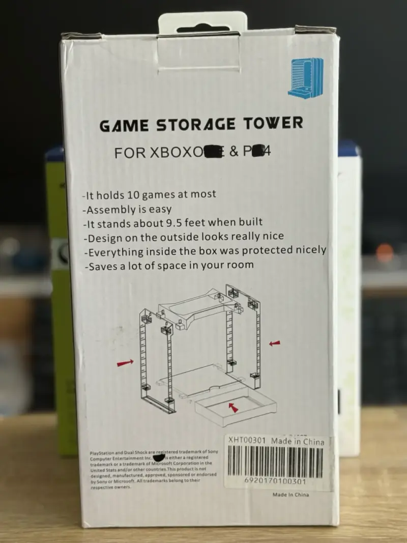Torre de Almacenamiento para Juegos Xbox PS4 y PS5 - 2