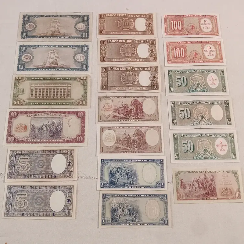 Colección de billetes antiguos de Chile - 2