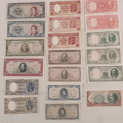 Colección de billetes antiguos de Chile - miniatura 3