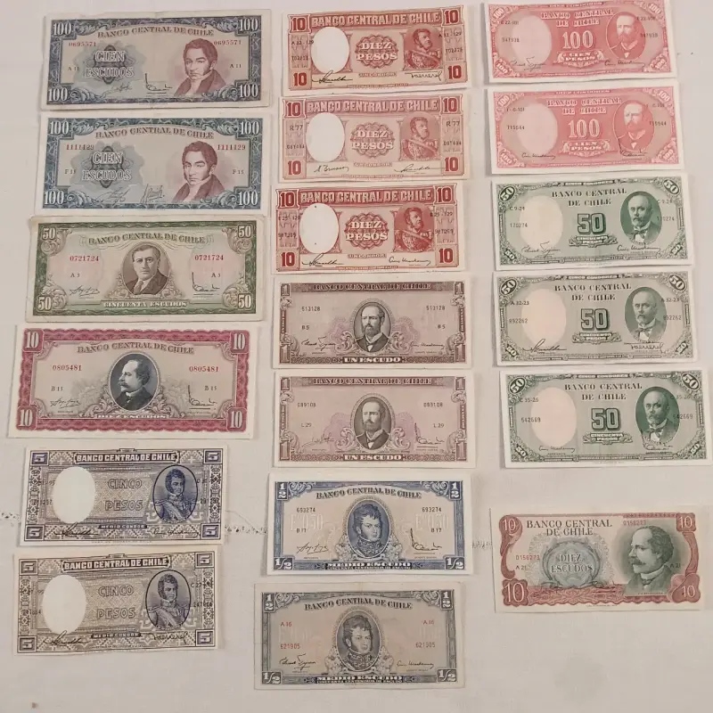 Colección de billetes antiguos de Chile - 4