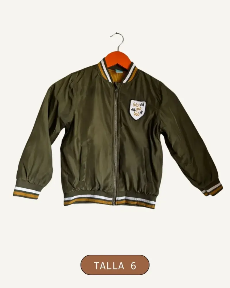 Chaqueta verde para niño talla 6