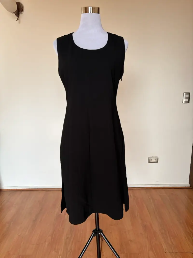 Vestido negro elegante sin mangas Asya - 2