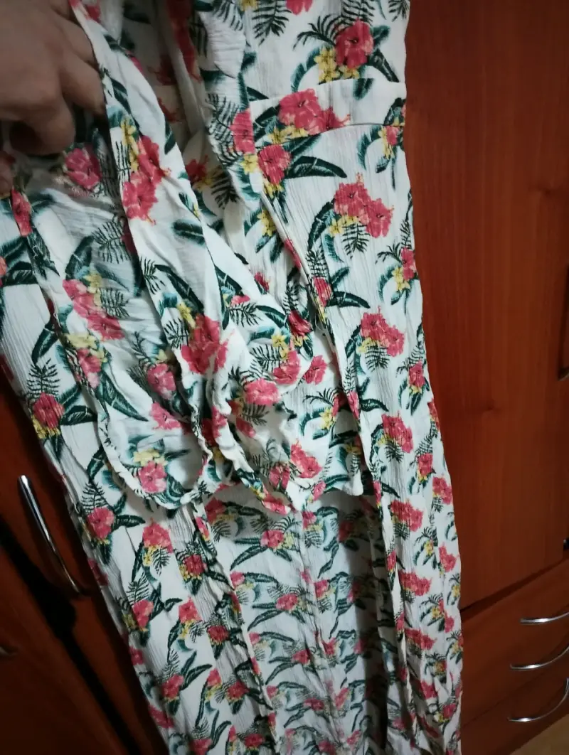 Vestido largo floral con tirantes - 3