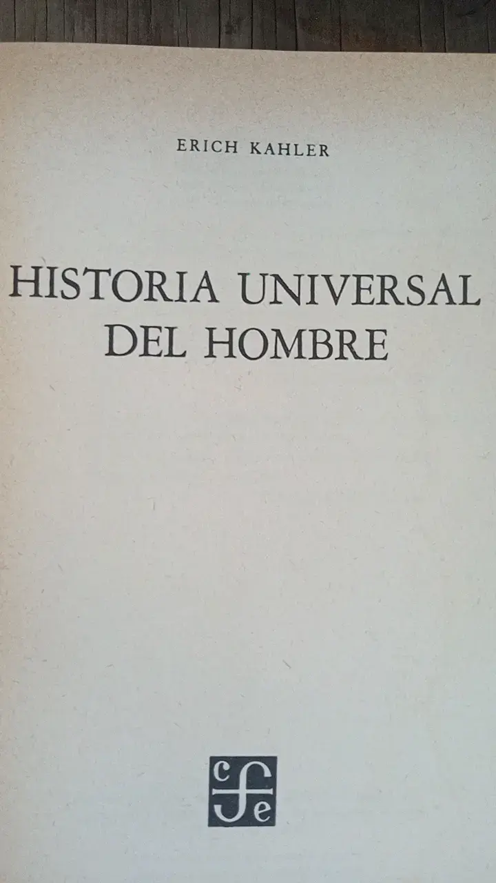 Libro Historia Universal del Hombre de Erich Kahler - 2