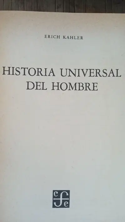 Libro Historia Universal del Hombre de Erich Kahler - miniatura 2