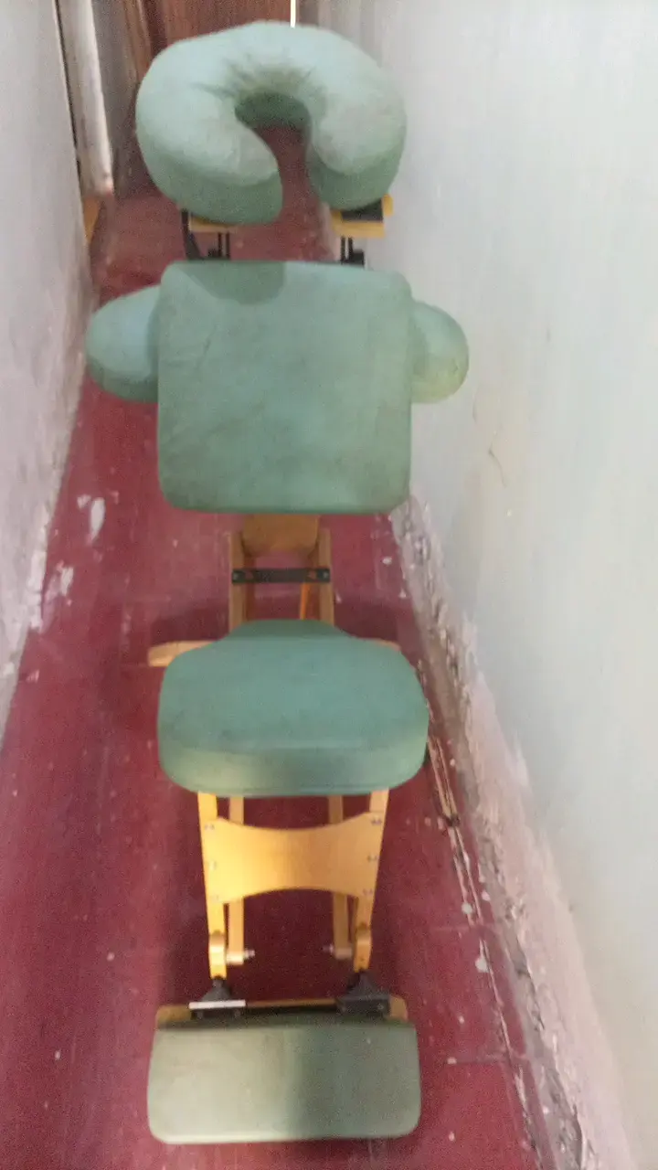 Silla de Masaje Portátil Verde Ajustable - 1