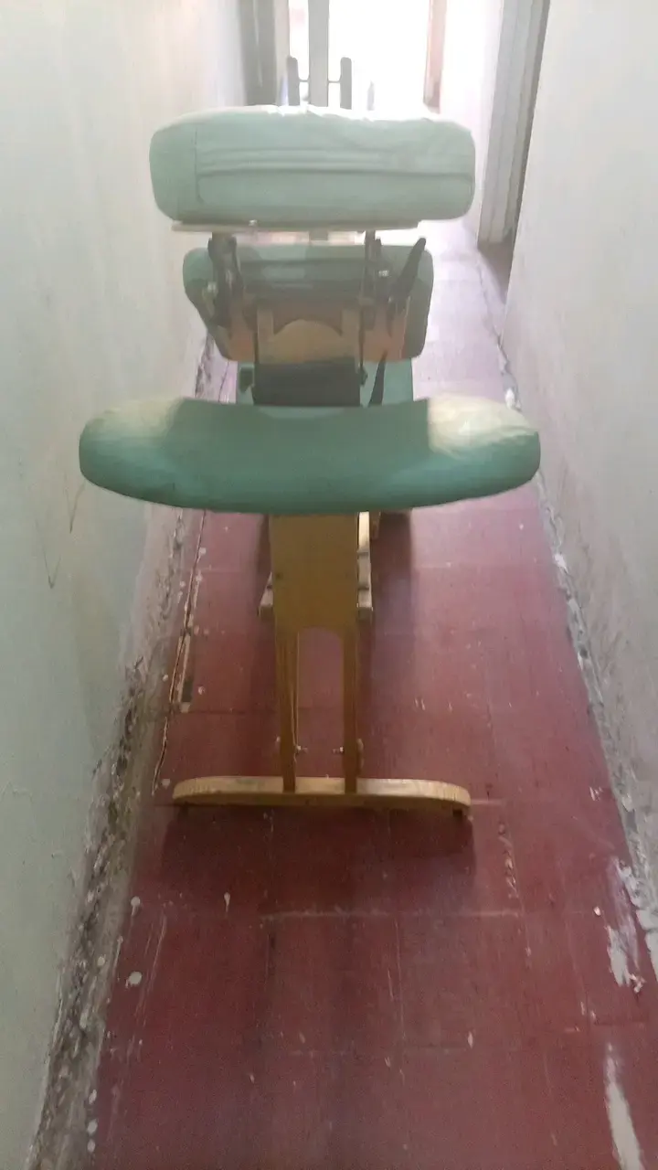 Silla de Masaje Portátil Verde Ajustable - 2