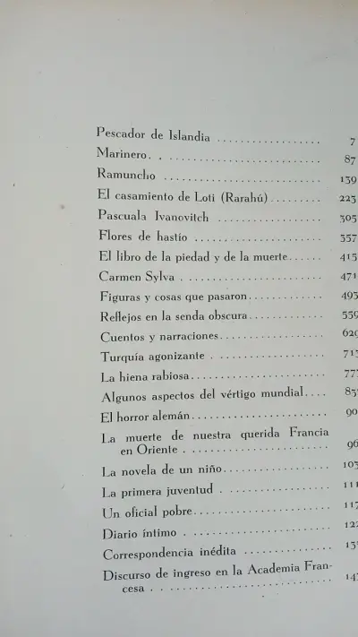 Libro Obras de Pierre Loti edición 1955 - miniatura 2