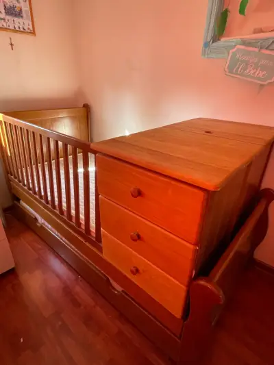 Cuna nido /cama nido con cajonera integrada - miniatura 1