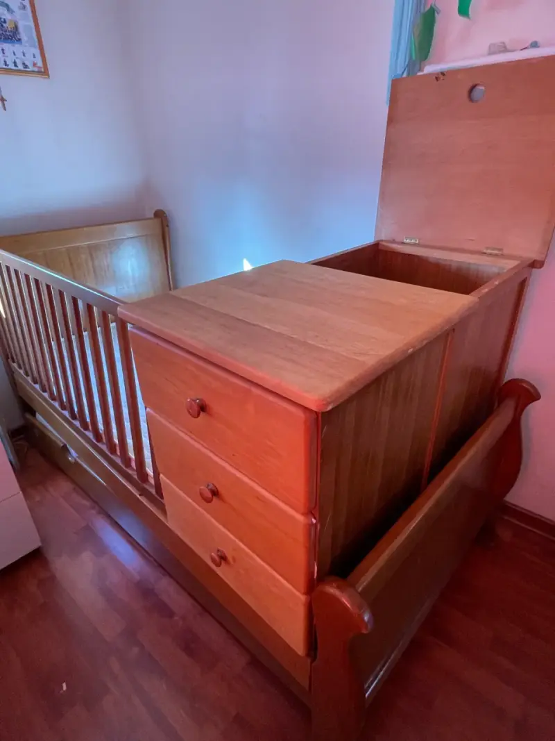 Cuna nido /cama nido con cajonera integrada - 2