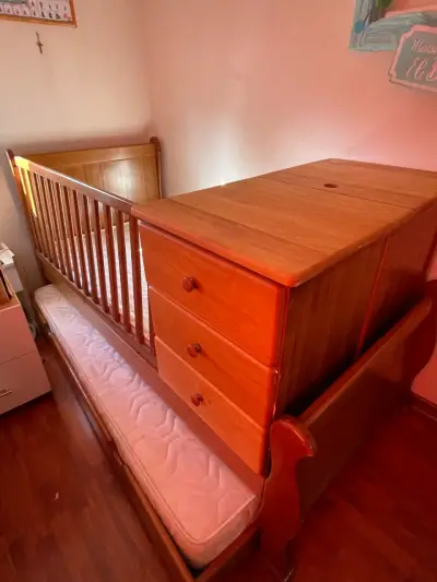Cuna nido /cama nido con cajonera integrada - miniatura 4