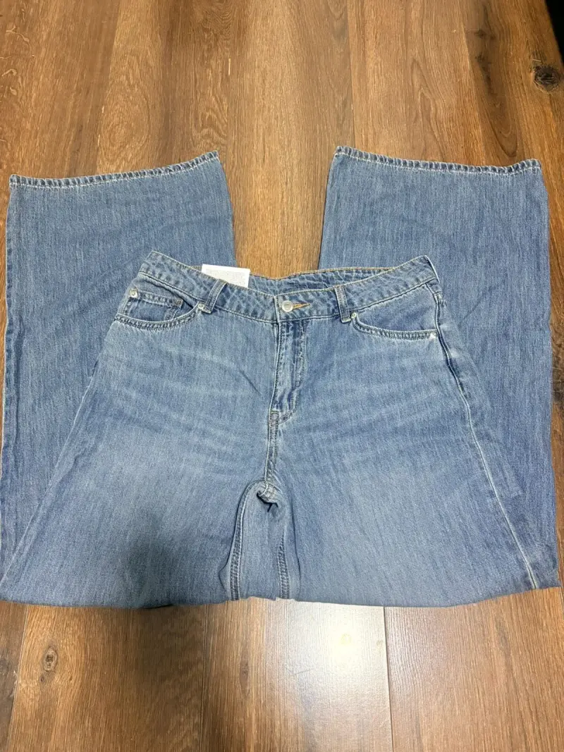 Jeans de mezclilla azul talla 38 para mujer - 1