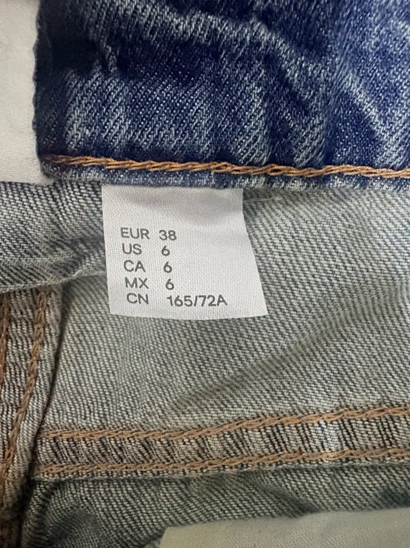 Jeans de mezclilla azul talla 38 para mujer - 2