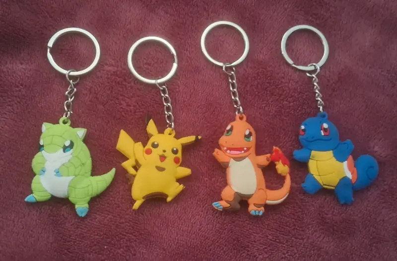 Set de llaveros Pokémon Pikachu y amigos