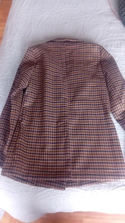 Blazer de cuadros marrón Shein para mujer - miniatura 2