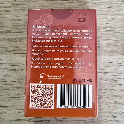Juego de cartas Chupilca Yo Nunca Hot - miniatura 2