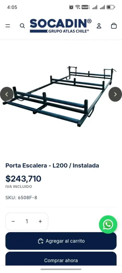 Porta escalera para vehículo  L200 - miniatura 4