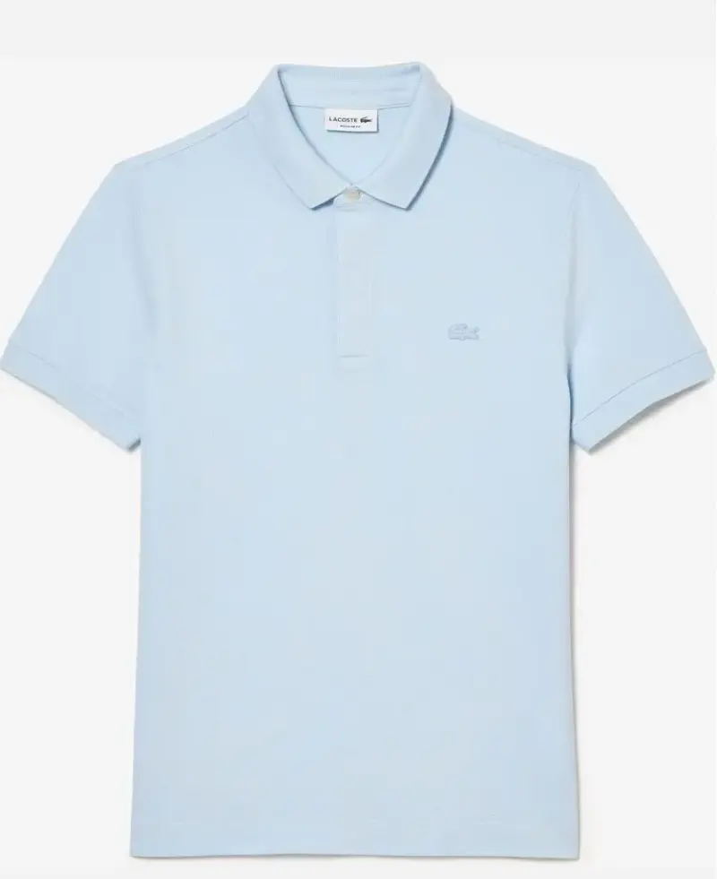 Polera Polo Lacoste celeste, L, modelo PH5522