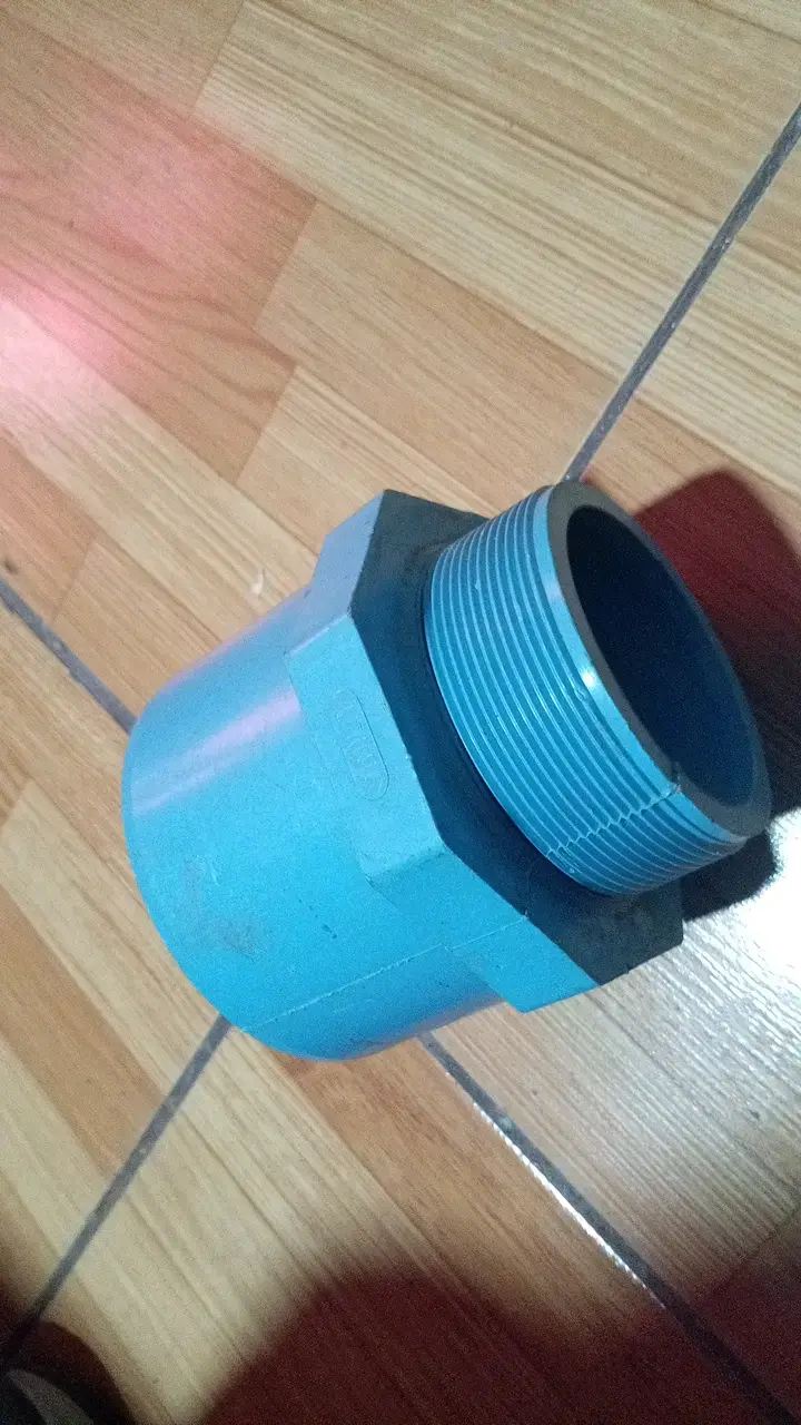 Adaptador de PVC azul para tuberías - 4