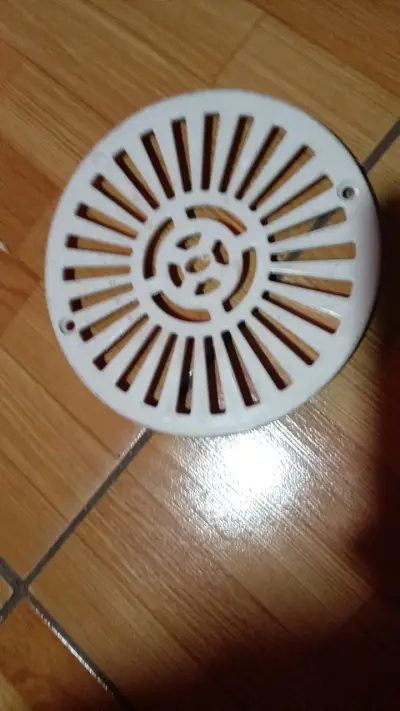 Rejilla de desagüe redonda blanca - miniatura 2