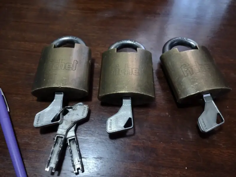 Candado de seguridad Fichet con llave - 4
