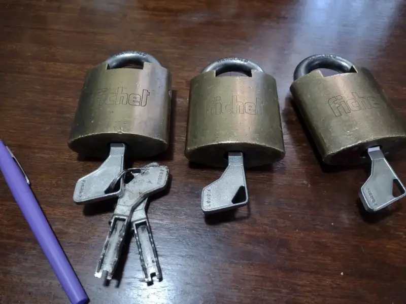 Candado de seguridad Fichet con llave - 5