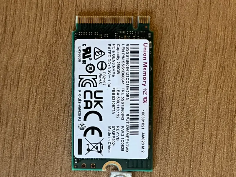 SSD M.2 NVMe 256GB Union Memory - 2