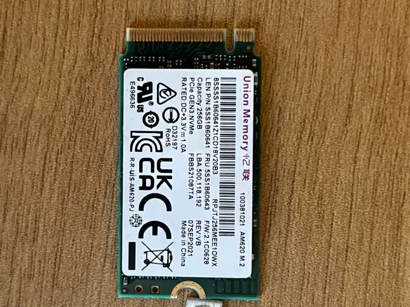 SSD M.2 NVMe 256GB Union Memory - 3