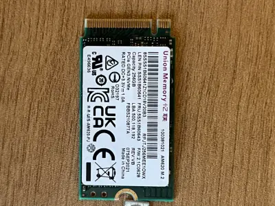 SSD M.2 NVMe 256GB Union Memory - miniatura 3