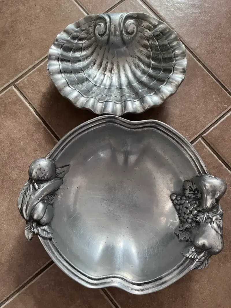 Juego de fuentes decorativas de metal estilo vintage - 1