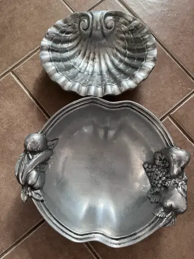 Juego de fuentes decorativas de metal estilo vintage - miniatura 1