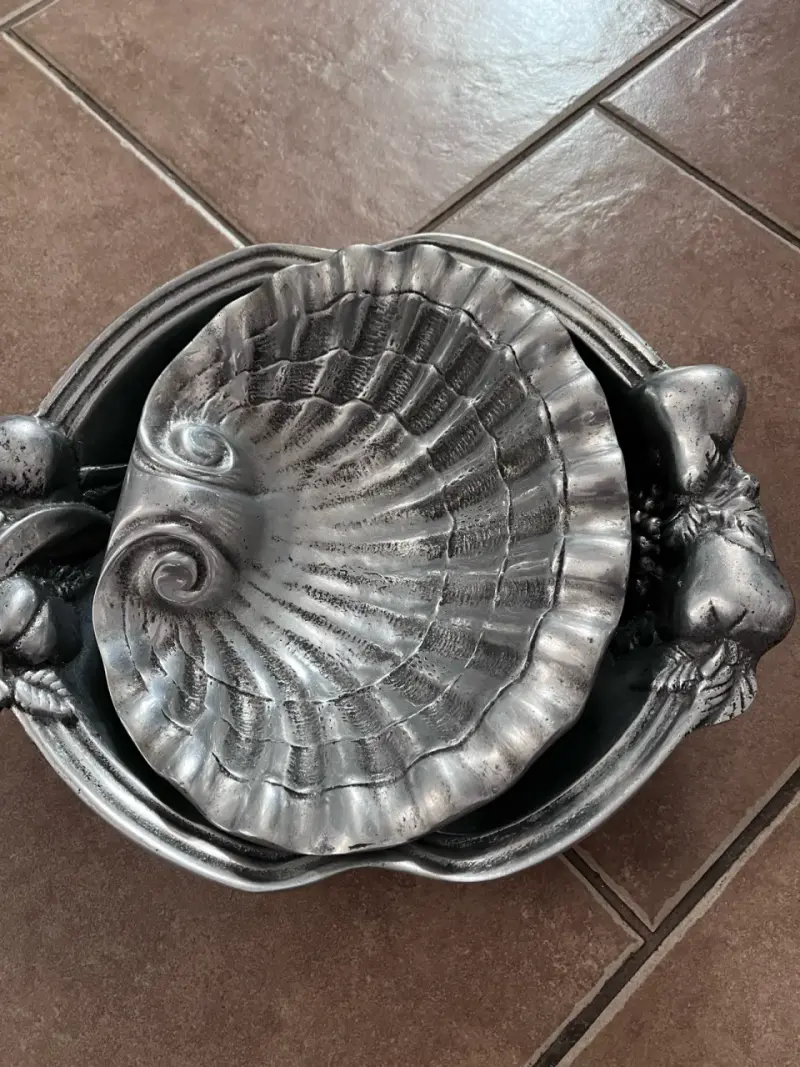 Juego de fuentes decorativas de metal estilo vintage - 4