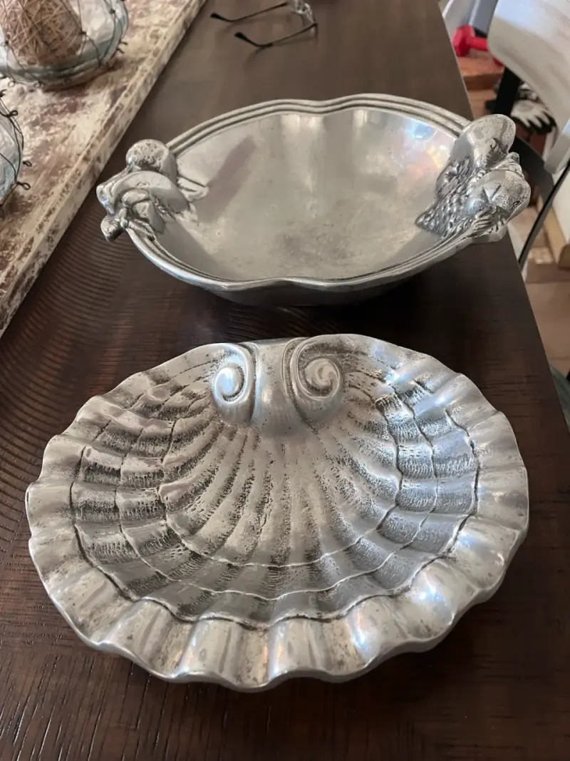 Juego de fuentes decorativas de metal estilo vintage - 5