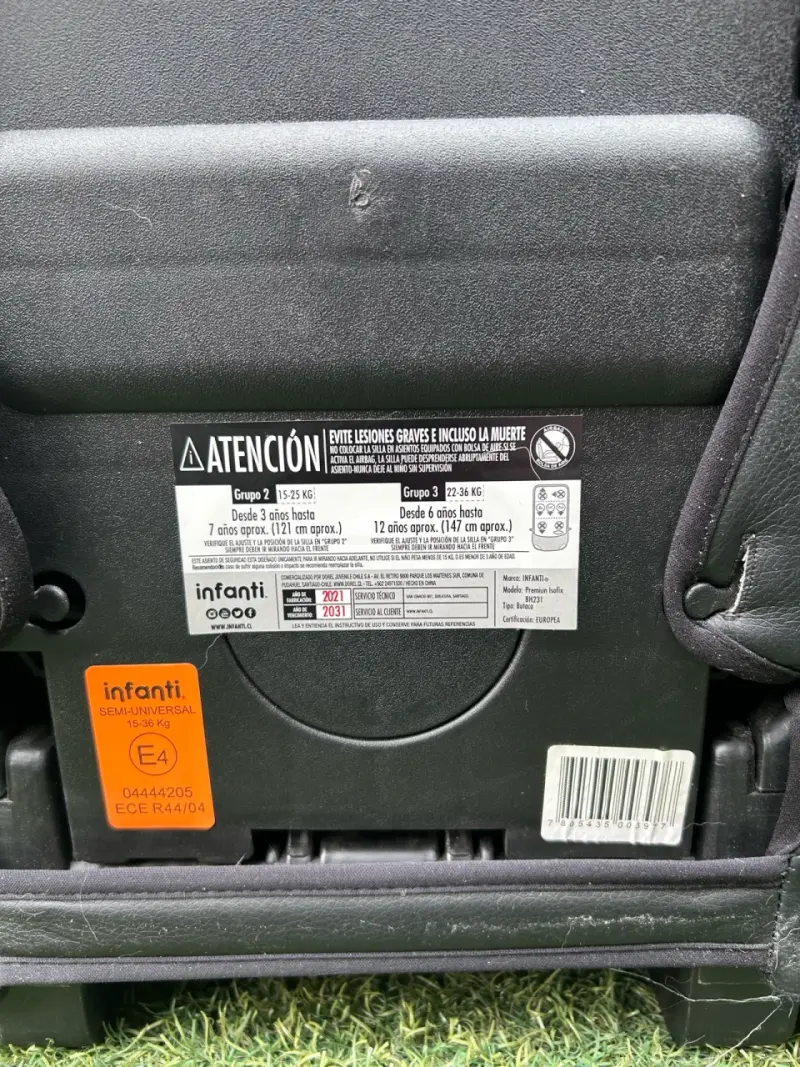 Silla de Auto Infanti Negra para Niños - 3