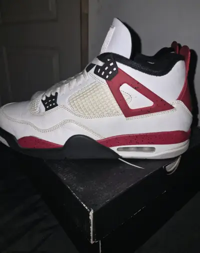 12 US Air Jordan 4 Red Cement - miniatura 5