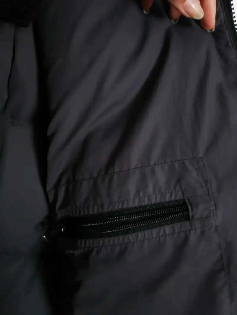 Chaqueta de invierno negra Freeland con capucha - 3