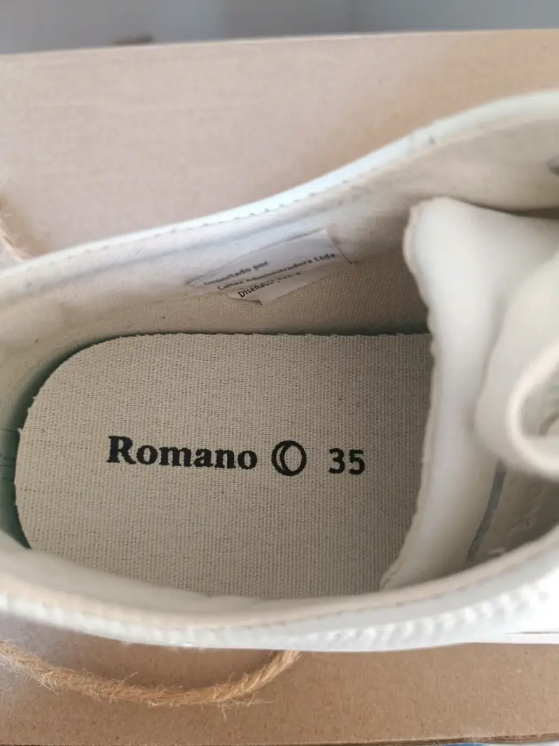 Zapatillas blancas Romano talla 35 - 3